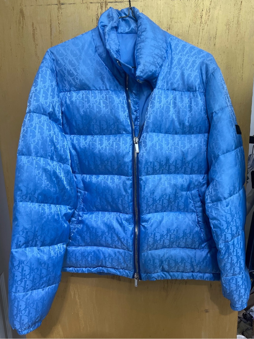 Blue Monogram Dior Oblique Puffer